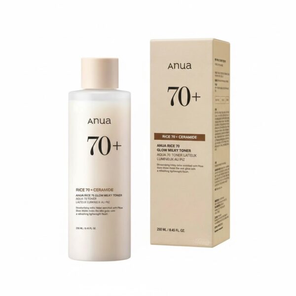 تونر أنوا بالأرز والحليب للتفتيح والنضارة - Anua Rice 70 Glow Milky Toner