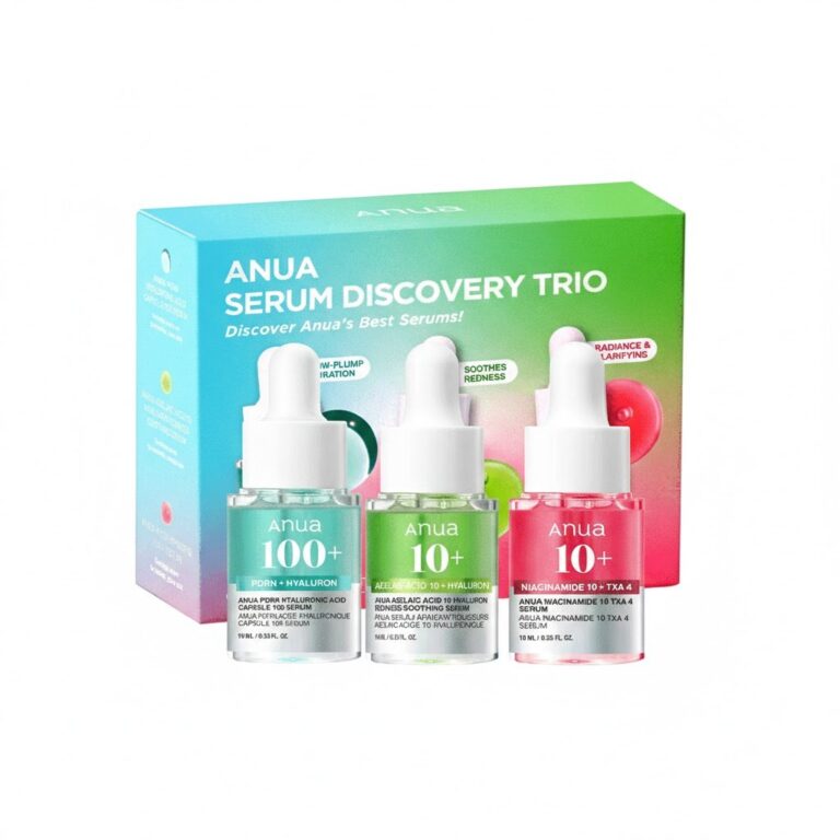 مجموعة اكتشاف سيرومات أنوا المصغرة للتفتيح والتهدئة - Anua Serum Discovery Trio