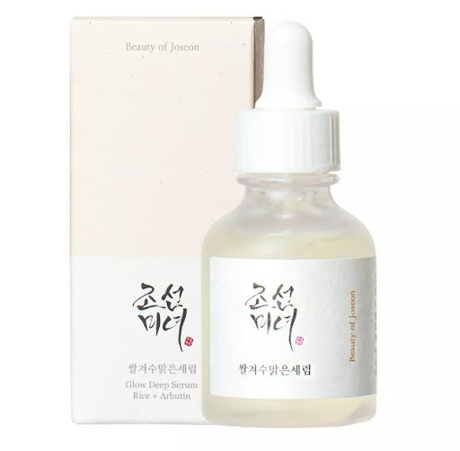 سيروم التفتيح العميق بماء الأرز والألفا أربوتين من بيوتي أوف جونسون. beauty-of-joseon-glow-deep-serum