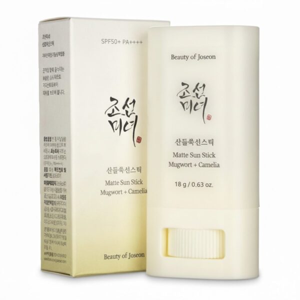 واقي شمس استيك مطفي بيوتي أوف جونسون بالشيح والكاميليا للحماية من الشمس - Beauty of Joseon Matte Sun Stick Mugwort + Camelia.