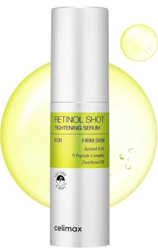 "سيروم سيليماكس ريتينول شوت لتصغير المسام وشد الوجه - Celimax Retinol Shot Serum."
