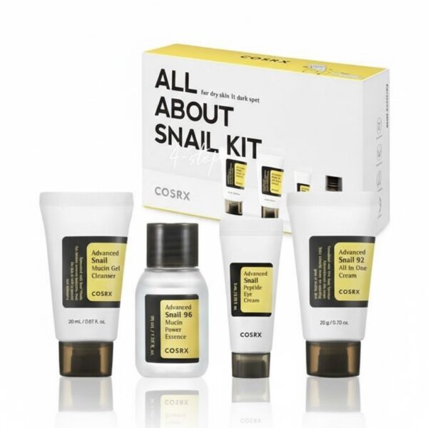 مجموعة الحلزون المتكاملة من كوزريكس لإصلاح البشرة COSRX All About Snail Kit 4-Step