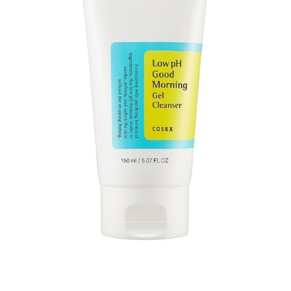 "غسول كوزركس جود مورنينج منخفض الحموضة بزيت شجرة الشاي - COSRX Low pH Good Morning Gel Cleanser."