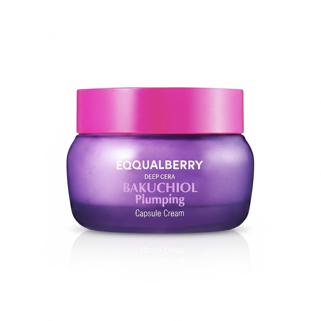 eqqualberry-bakuchiol-plumping-capsule-cream-50g.jpg كريم كبسولات الباكوتشيول لشد البشرة من إيكوال بيري - EQQUALBERRY Bakuchiol Plumping Capsule Cream