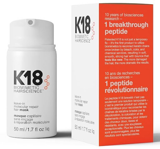 "ماسك كي 18 لإصلاح الشعر الجزيئي - K18 Molecular Repair Mask."