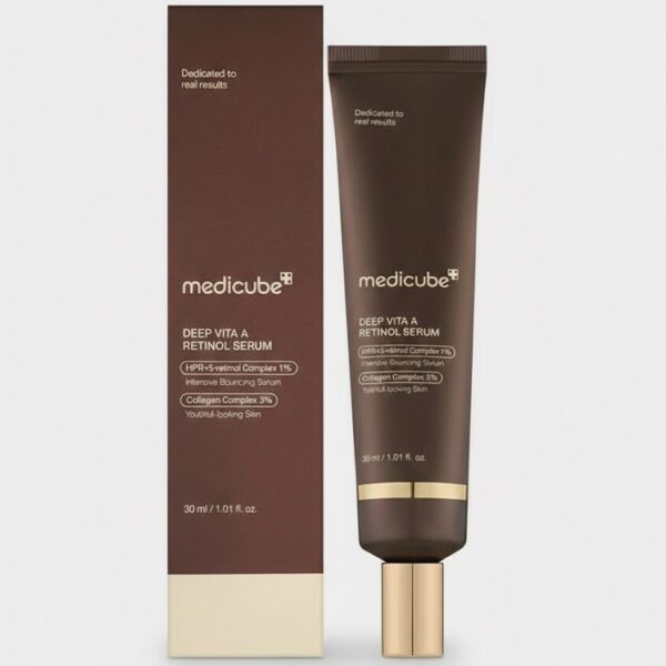 سيروم ريتينول ميديكيوب ديب فيتا A لشد البشرة وتقليل التجاعيد Medicube Deep Vita A Retinol Serum 30ml
