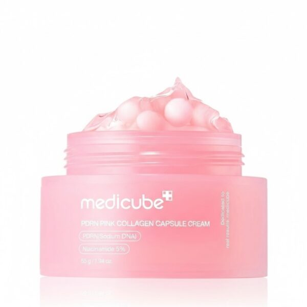 كريم ميديكيوب كولاجين وردي وكبسولات PDRN لشد البشرة Medicube PDRN Pink Collagen Capsule Cream