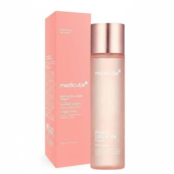 تونر ميديكيوب الكولاجين الثلاثي لترطيب ومرونة البشرة - Medicube Triple Collagen Toner 140ml