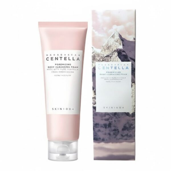 غسول الملح الوردي SKIN1004 Madagascar Centella Poremizing Deep Cleansing Foam لتنظيف المسام