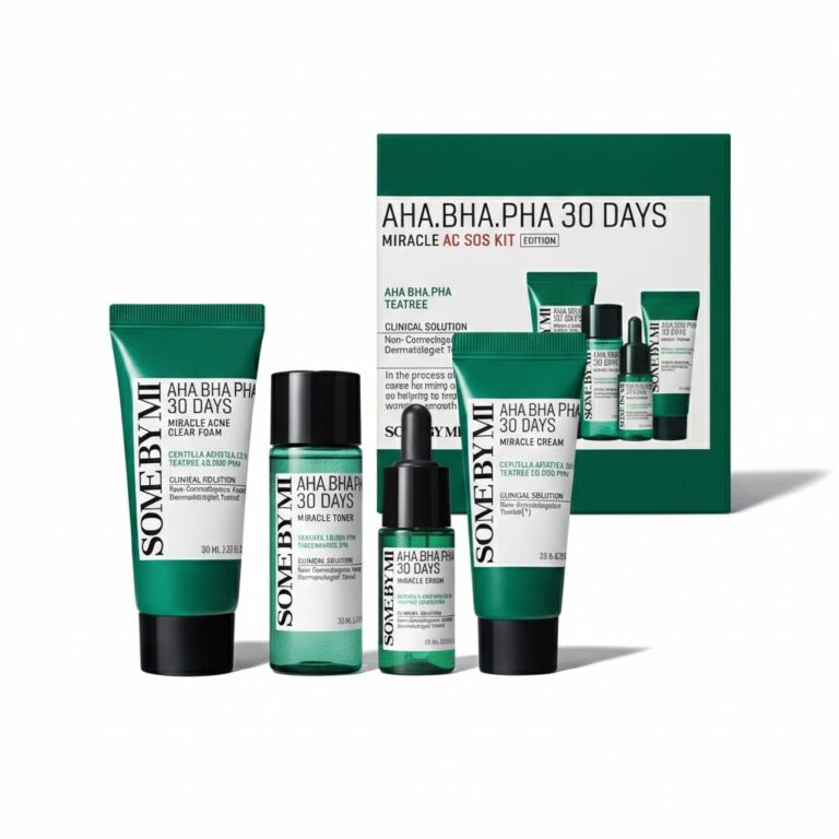 مجموعة المعجزة AC SOS لعلاج حب الشباب من سوم باي مي - 4 قطع.