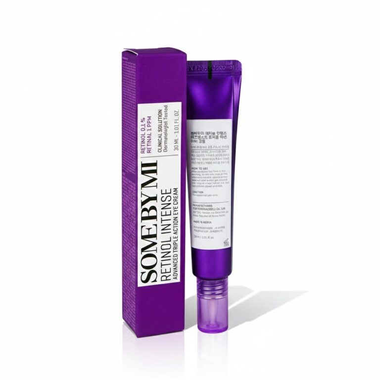 "كريم ريتينول إنتنس ثلاثي المفعول للعين من سوم باي مي بحجم 30 مل لعلاج التجاعيد والهالات."some-by-mi-retinol-intense-triple-action-eye-cream-30ml