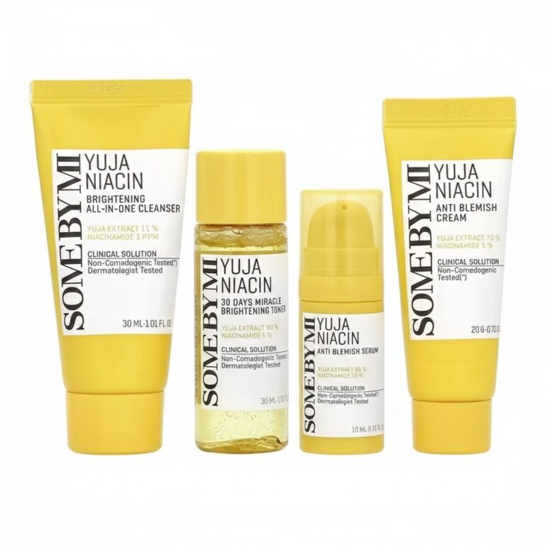 مجموعة اليوجا والنياسين لتفتيح البشرة (4 قطع) من سوم باي مي | Yuja Niacin Starter Kit