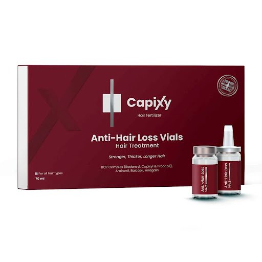 أمبولات كابيكسي المكثفة لعلاج تساقط الشعر وتحفيز النمو - 70 مل (Capixy Anti-Hair Loss Vials Hair Treatment - 70ml)
