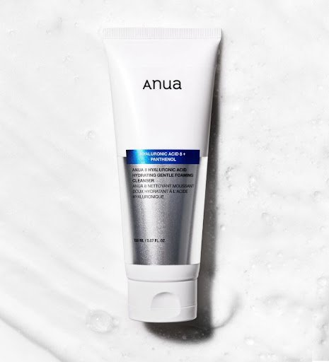 غسول أنوا الهيالورونيك أسيد 8 المرطب واللطيف - 150 مل Anua 8 Hyaluronic Acid Hydrating Gentle Foaming Cleanser