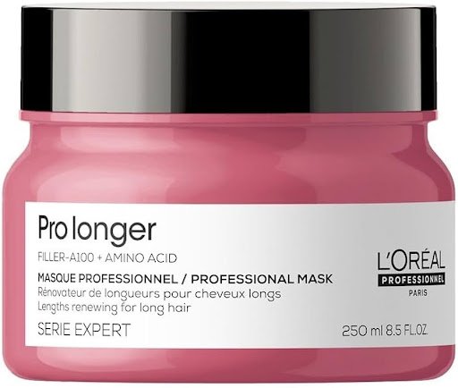 ماسك لوريال بروفيسيونال برو لونجر لتجديد وكثافة أطراف الشعر الطويل - 250 مل (L'Oréal Professionnel Serie Expert Pro Longer Hair Mask - 250ml)