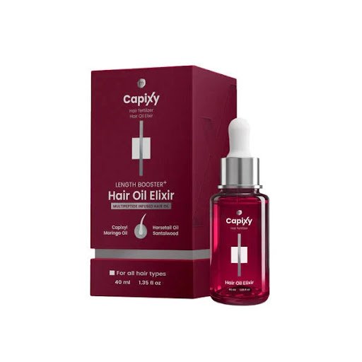 زيت كابيكسي إكسير المكثف ومحفز طول الشعر 40 مل | Capixy Length Booster+ Hair Oil Elixir